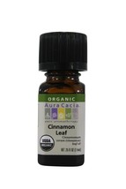 Aura Cacia Organic Cinnamon Leaf Essential Oil, 0.25 Ounce - £12.77 GBP
