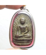 BEAUTIFUL THAI BUDDHA AMULET POWERFUL WEALTH RICH LUCK LP PERM REAL SIAM... - £115.85 GBP