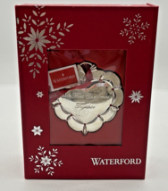 2014 Waterford Crystal Our First Christmas Together Silver Tone Heart Or... - $39.99