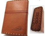 Indian Motocycle Brown Full Leather Zippo Fired Rare - £68.31 GBP