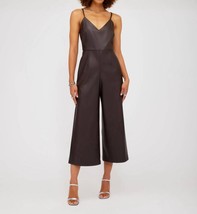 Fifteen Twenty faux leather cropped jumpsuit for women - £189.72 GBP