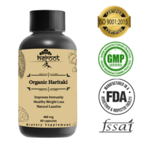 Heroot Organic Haritaki  Natural Weight Loss and Immunity Booster 400mg Capsules - £7.98 GBP+