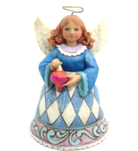 Jim Shore 3.25&quot; Angel Holding Christmas Ornament Figurine - £10.35 GBP