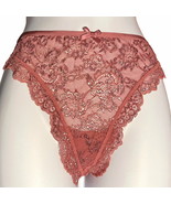 Victoria&#39;s Secret Very Sexy String Thong Panty panties XL Dark Pink nwt new - £11.00 GBP