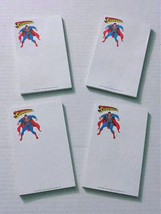 Lot of 4 1993 Superman Notepads,DC Action Comics school stationery, 5 1/2 x 3.5&quot; - £28.02 GBP