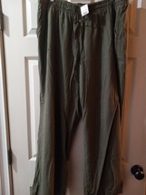 New Women Linen Blend Pants Size 18/20 - £20.70 GBP