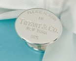Return to Tiffany Oval Cufflink in Sterling Silver 1 Single Replacement ... - $155.00