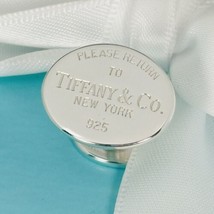 Return to Tiffany Oval Cufflink in Sterling Silver 1 Single Replacement ... - £123.90 GBP