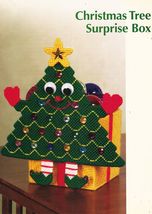 Plastic Canvas Christmas Tree Surprise Box Candy Dish Doorknob Hanger Patterns - £9.61 GBP