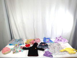 Lot Of 18&quot; Doll Clothes &amp; Accessories Battat Our Generation 11 Clothes + 3 cases - £5.42 GBP