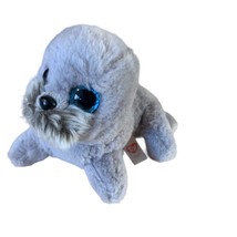 Ty Beanie Boos Wiggy Walrus Gray Plush Stuffed Animal Doll Toy Seal Blue... - £8.62 GBP