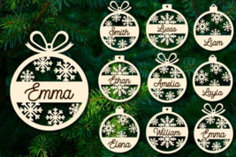 Christmas ornament laser cut - $2.30