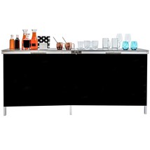 Trademark Innovations Portable Bar Table, Black - £159.06 GBP