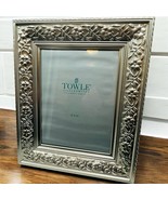 Towle Silversmiths 8x10 Picture Frame Floral Embossed Design T834405 in Box - $29.87