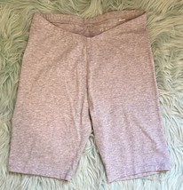The Childrens Place Girls Biker Shorts Size L (10-12) Gray Stretch Cotton Blend - $6.93