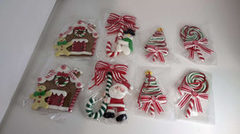 8 Pieces Christmas Candy Ornaments,Lollipop Ornament Candy Cane Hanging Decor - £7.39 GBP