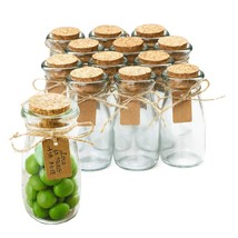 Small Glass Jars With Lids  Set Of 12 Mini Glass Bottles With Corks For ... - £25.88 GBP