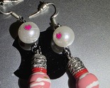 Millefiori bead earings-w-3 way Heart transfer.C.2026 - $22.00