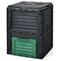 80-Gallon Outdoor Composter W/ Large Openable Lid &amp; Bottom Exit Door - £97.50 GBP