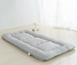 Colorful Mart Light Grey Futon Tatami Mat Japanese Futon Mattress Sleeping Mat F - £102.86 GBP+