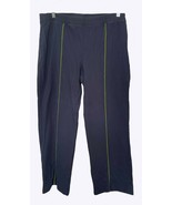 Ladies Danskin Now Knitted Pants, Cotton/Spandex, Navy/Green Stripe, Siz... - $21.84