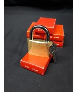 New In Box Lot of 6 SOLID BRASS 40MM BODY LOCK &amp; 2 KEYS PADLOCK - $37.15