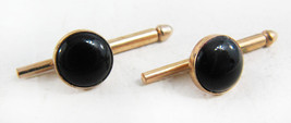 Pair Of Vintage Swank Gold Filled And Garnet Sliding Shirt Studs - £11.63 GBP