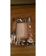 3.5 x 5 UG Handcrafted Golf Picture Frame With Bear Design - $4.00