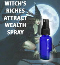 HAUNTED EXTREME WITCH&#39;S RICHES WEALTH SPRAY ATTRACT MONEY WEATLT SCHOLARS  - £28.97 GBP