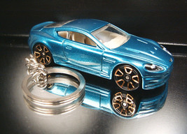 Teal Green 2010 Aston Martin DBS Key Chain Ring - £12.39 GBP