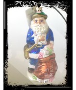 NEW Authentic Christopher Radko Santa Mailman US Letters Big Blown Glass... - $178.97 CAD