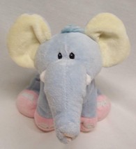 Wishpets Baby Blue Emma The Elephant Rattle 9" Plush Stuffed Animal Toy - $14.85