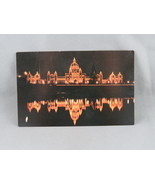 Vintage Postcard - BC Parliament Building at Night - Wright Everytime - £11.80 GBP
