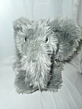 Aurora Long Hair Elephant Wooly Mammoth 9 3/4 Stuffed Animal Plush Soft Toy Gray - £18.91 GBP