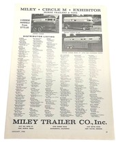 Miley Trailer Co Vintage Print Ad 60s Horse Trailers and Vans Fort Worth TX - $12.87