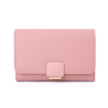Wallet Student Women&#39;s Ins Style Simple Pu Leather Short Zipper Clutch - £22.30 GBP