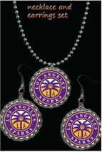 Los Angeles Sparks WNBA Womens Basketball  earrings &amp; necklace set great gift - £7.78 GBP