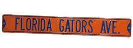 Florida Gators NCAA Orange 41 1/2&quot; x 6&quot; Heavy Duty Steel Street Sign  - £39.41 GBP