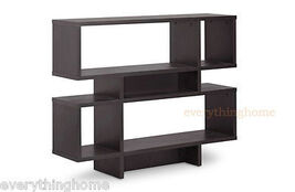 Modern Brown 4-Level Display Shelving Unit Divider Decor Book Shelf Case... - $189.97