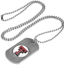 Texas Tech Red Raiders Dog Tag with a embedded collegiate medallion - £11.85 GBP