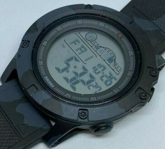 Unused SKMEI Mens 50m Black Round Digital Alarm Chrono Watch Hours~New Battery - £7.95 GBP
