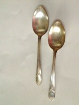 Rogers &amp; Brothers 2 Tablespoons Garland Rapture Vintage Silver Plate 1937 - $12.82