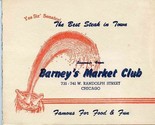 Barney&#39;s Market Club Souvenir Photo Chicago Illinois 1953 Yes Sir Senators - £13.95 GBP