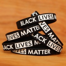 15 Black Lives Matter Wristbands - Silicone Awareness Wrist Band Bracelets - $13.52 CAD