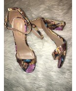REPORT Multicolored Snake Print Ankle Strap Chunky Block Heels Sandals S... - €76,28 EUR REPORT Multicolored Snake Print Ankle Strap Chunky Block Heels Sandals S... - €76,28 EUR