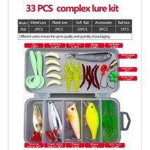 Multi Function Fishing Lure Mixed Colors Plastic  Bait Soft Lure Kit Fishing Tac - £65.95 GBP
