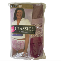 Hanes Her Way 3-Pack Vintage Cotton Briefs Plus Size 13 Womens Purple New 2003 - £20.77 GBP