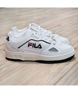 Fila Teratach 600 Low Mens Size 7.5 Leather Shoes White Dark Green - $54.44