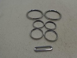 1988-2018 Harley Davidson Flh Touring Chrome Gauge Fairing Bezel Cover 7 Pc - $23.95