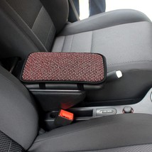 Auto Center Console Pad/Cover, 11.4&quot;x7.4&quot; Universal Coarse Linen Armrest Seat Bo - £18.87 GBP